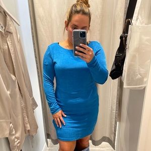 Blue Stretchy Dress